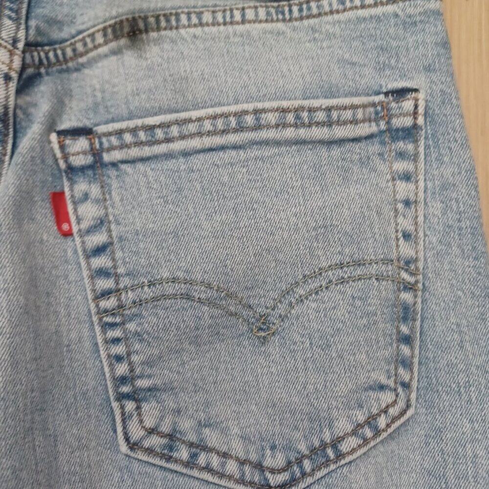 Vintage 90s Levi's 512 Straight Leg Jeans Light Wash Size 30x30 EVC - Picture 4 of 14